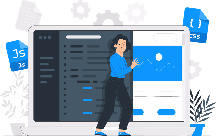 Hosting Shopware dedykowany dla Twojego sklepu Kobieta prezentująca witrynę internetową z dedykowanym hostingiem Shopware
