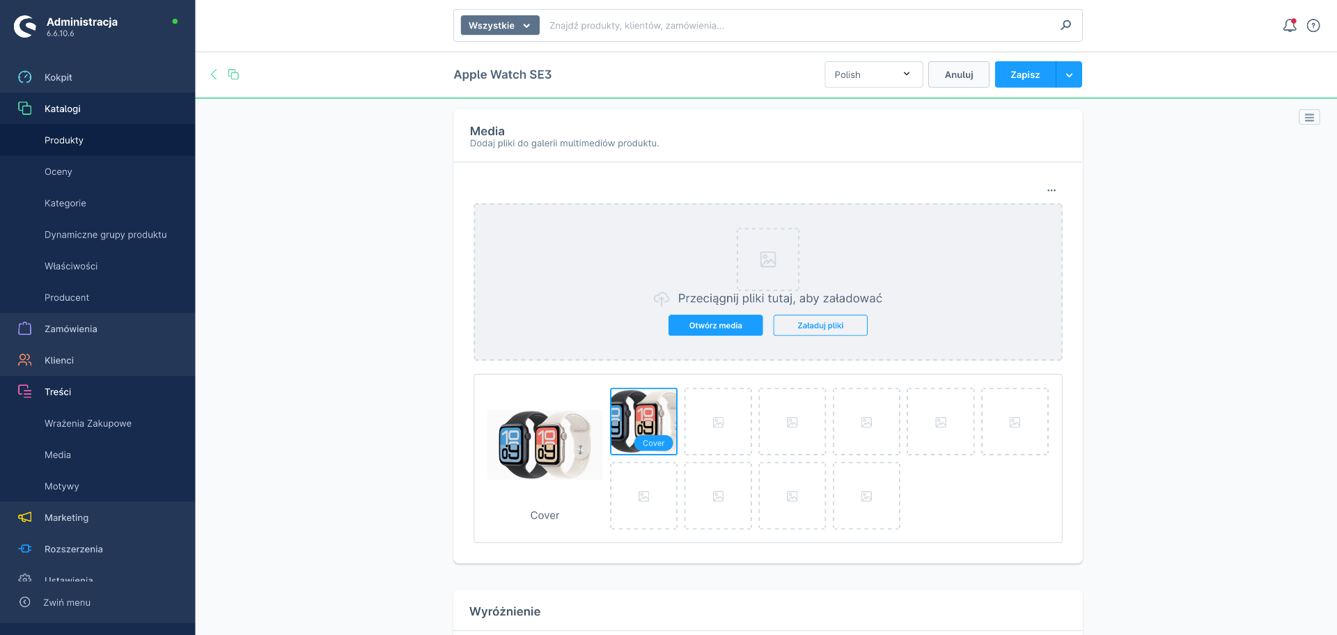 konfiguracja produktu